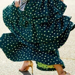 Buru Teagan Tiered Clover Skirt NWT